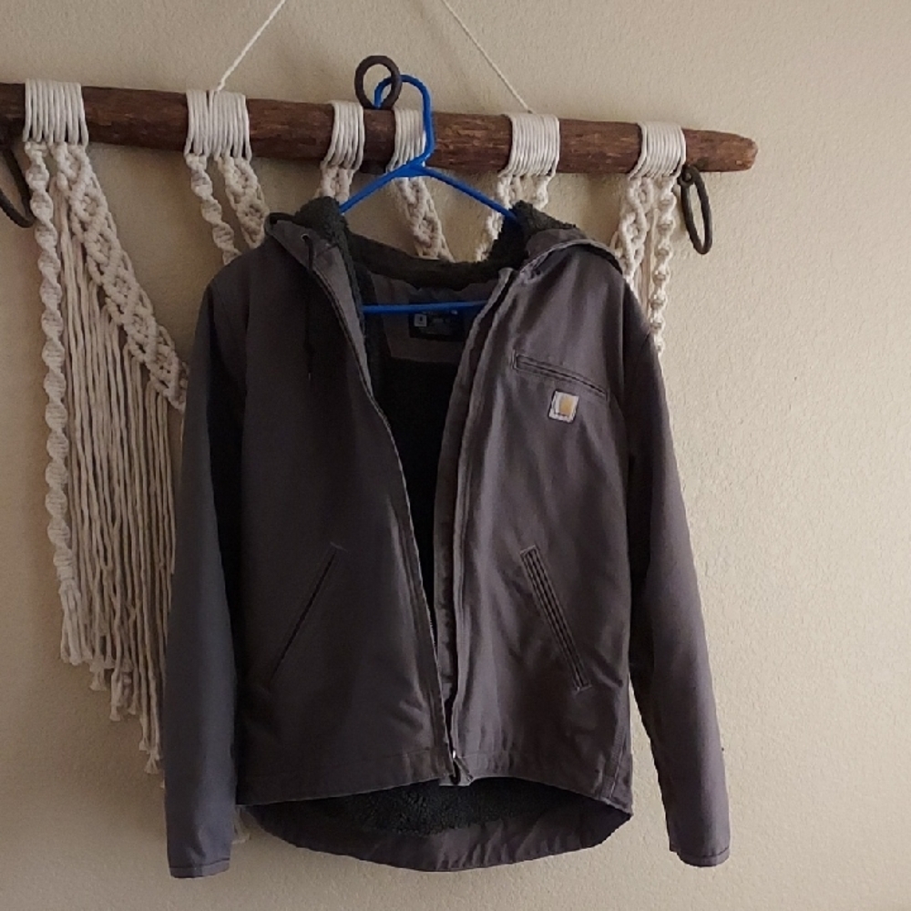 Carhartt Charcoal Hooded Jacket Women's Small